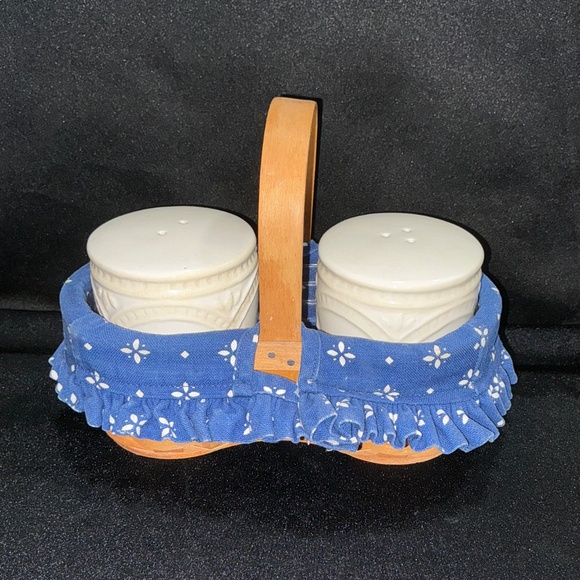 Longaberger Basket Set of 3 | Blue Gingham Liners - Picture 5 of 9